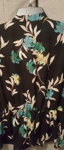 Twist front tie neck top